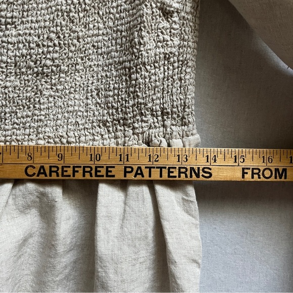 Wilfred Aritzia Tempest Linen Mini Smock Long Sleeve Dress Sz M - Picture 8 of 10